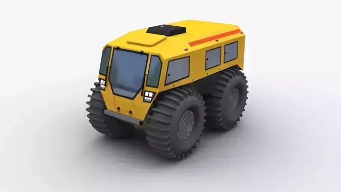 Sherp N 1200  Low-poly 3D model