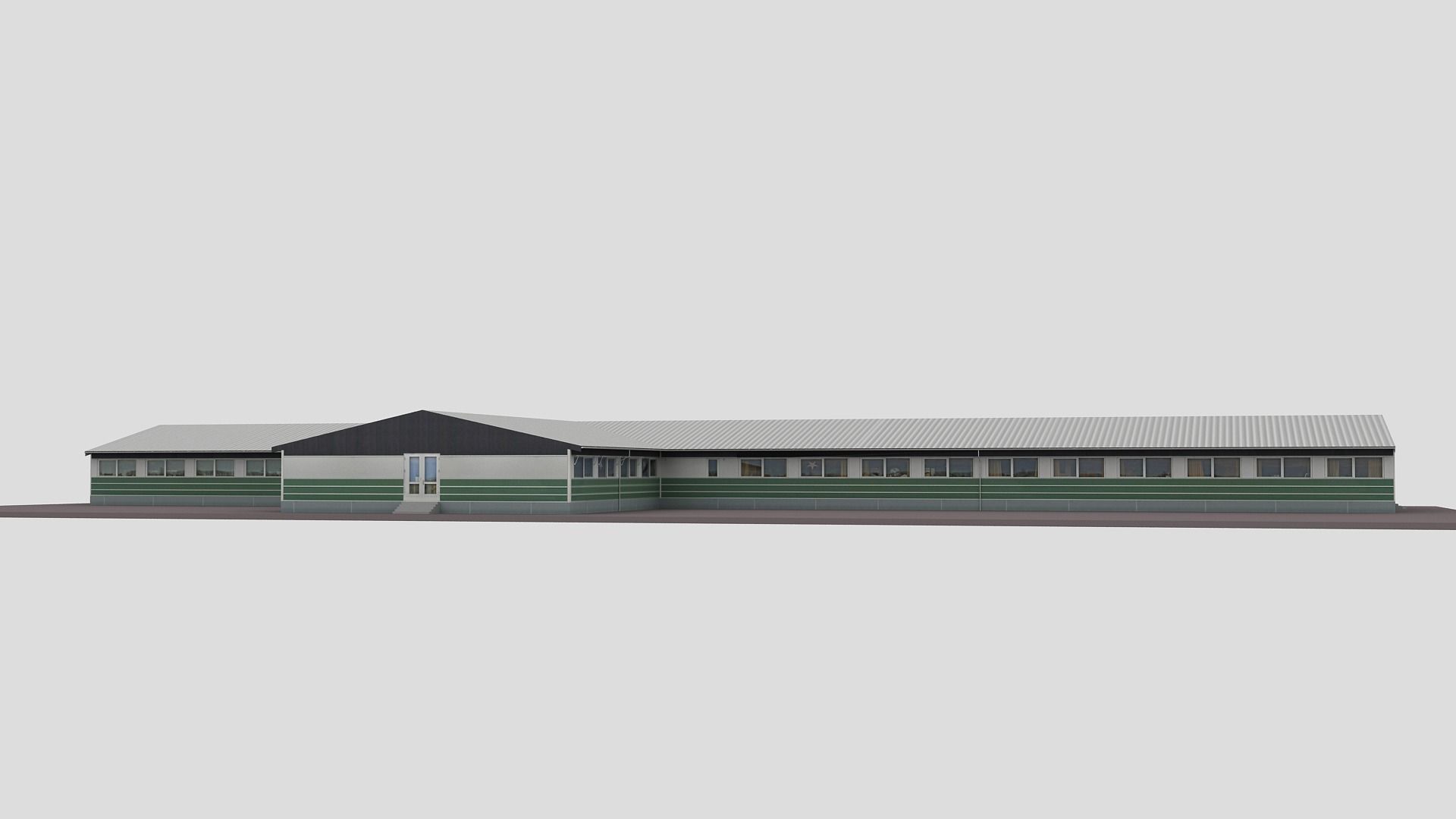 Realistic European City Block Building 24 Low-poly 3D model_8