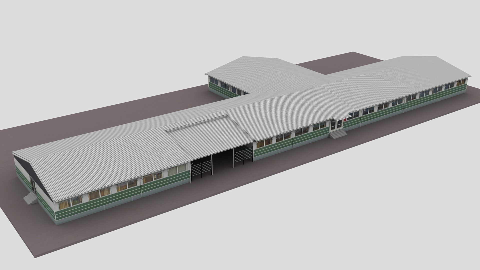 Realistic European City Block Building 24 Low-poly 3D model_4