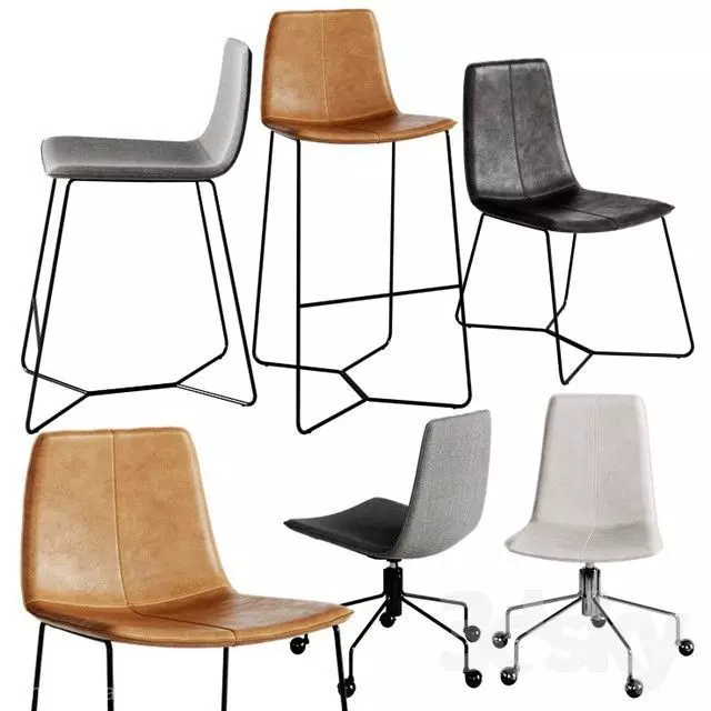 WEST ELM Slope 3D model_0