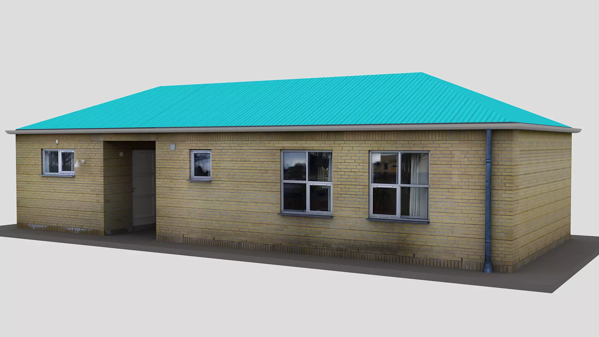 Realistic European City Block Building 27 Low-poly 3D model