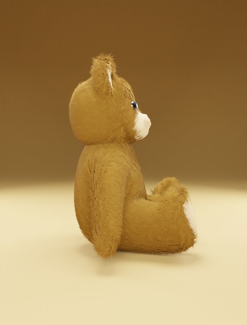 Taddy bears set 3D model 3D model_2