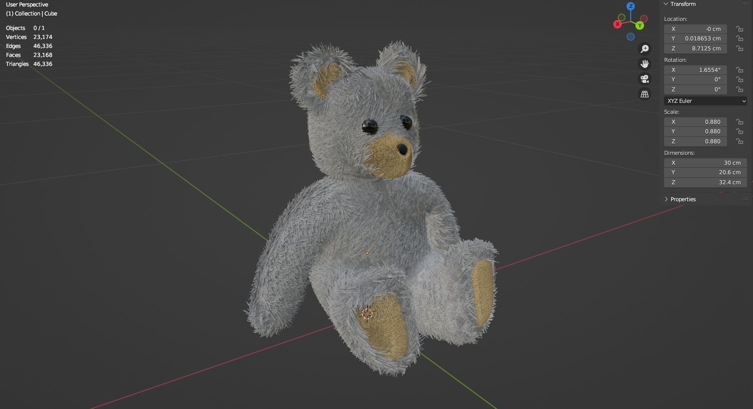 Taddy bears set 3D model 3D model_41