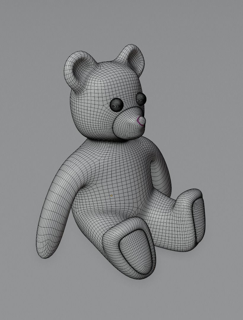 Taddy bears set 3D model 3D model_30