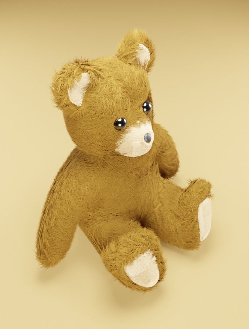 Taddy bears set 3D model 3D model_7