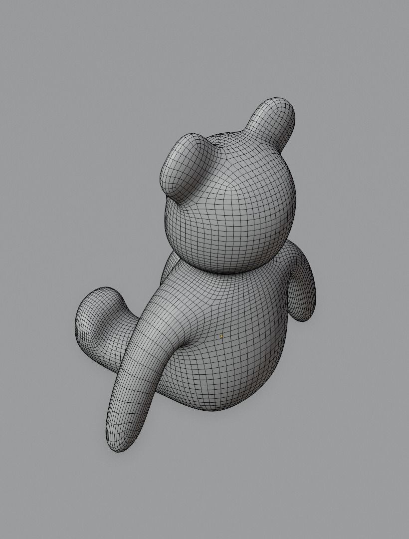 Taddy bears set 3D model 3D model_39