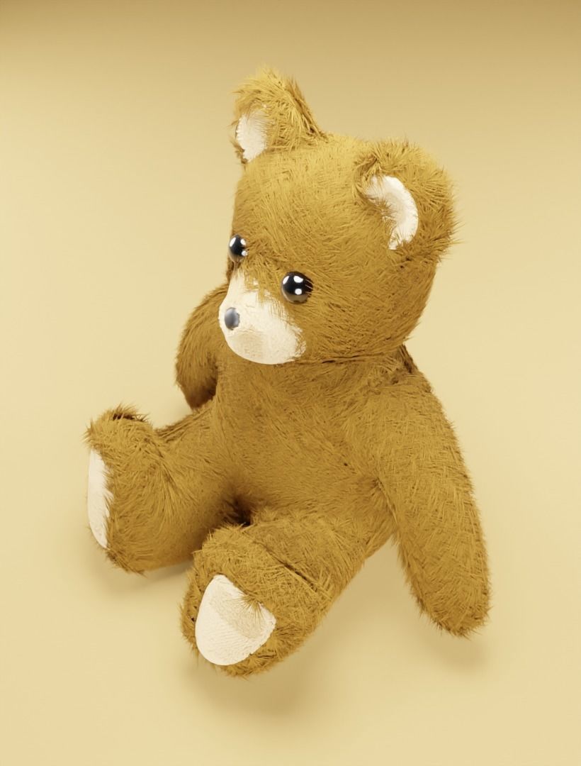 Taddy bears set 3D model 3D model_8