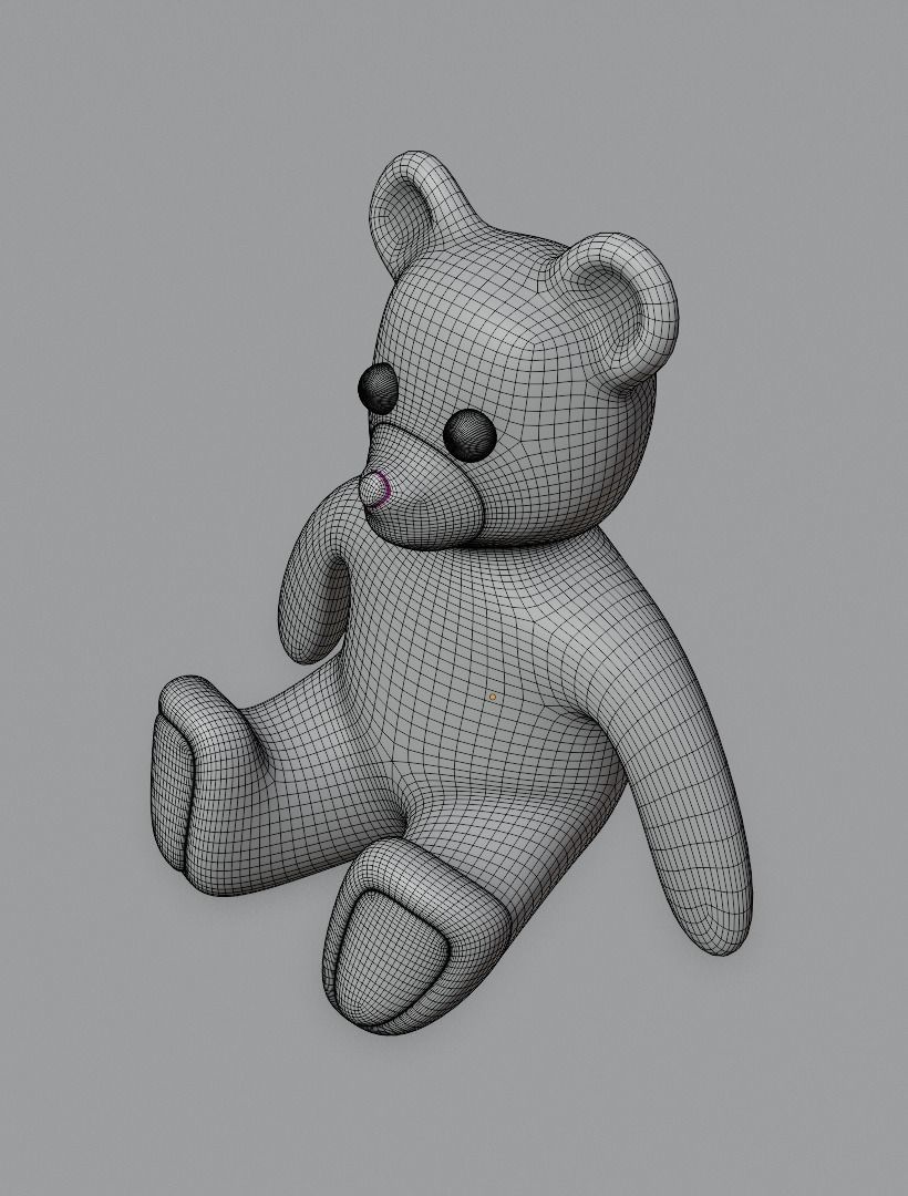 Taddy bears set 3D model 3D model_38