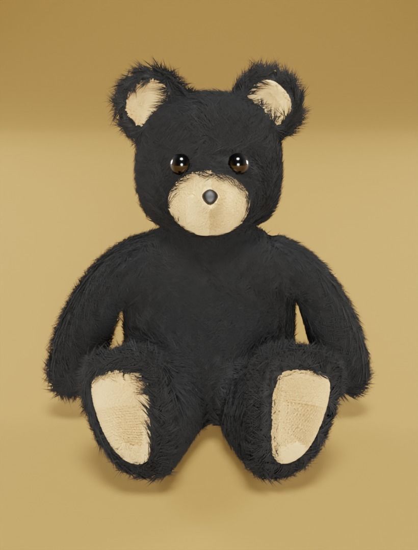 Taddy bears set 3D model 3D model_21