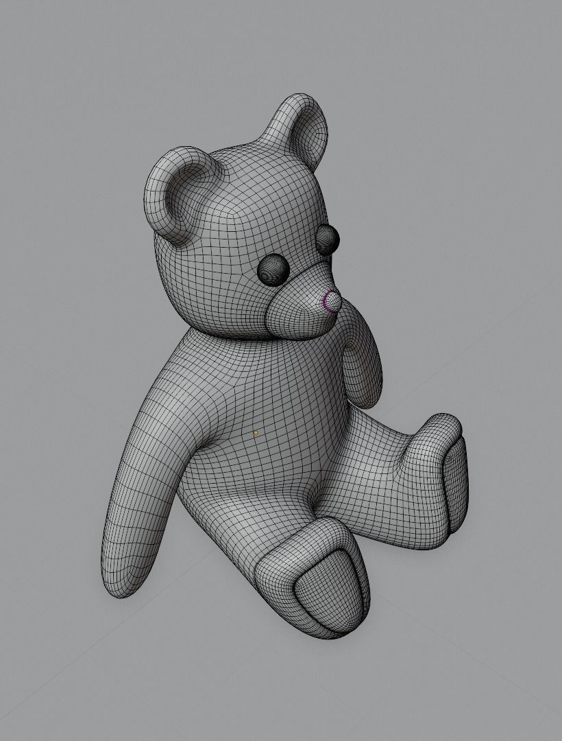 Taddy bears set 3D model 3D model_37