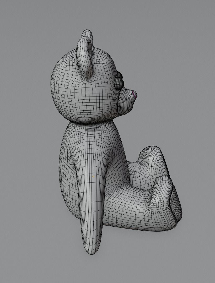 Taddy bears set 3D model 3D model_33