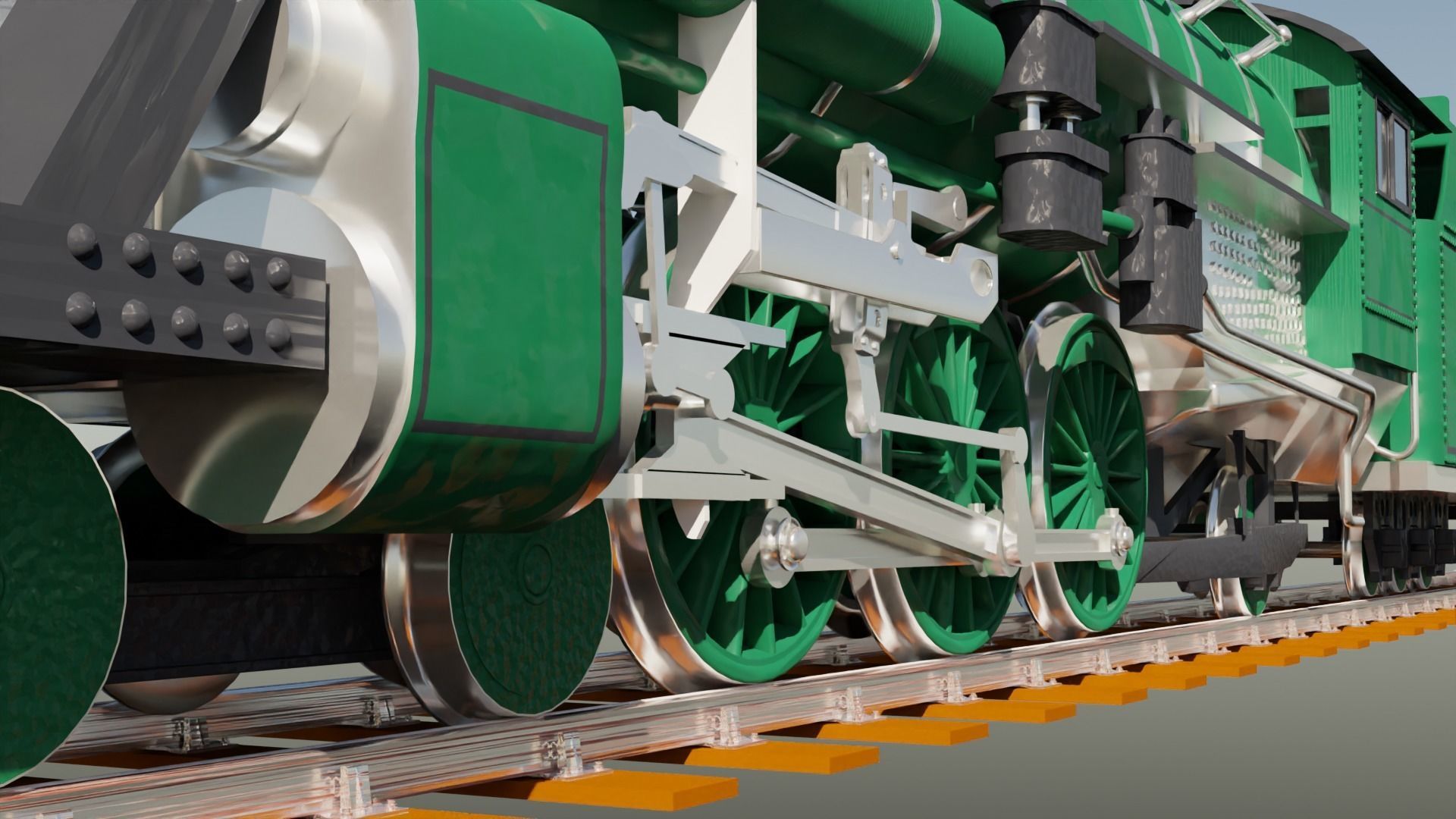 Southern Ps-4 Pacific 4-6-2 3D model_10