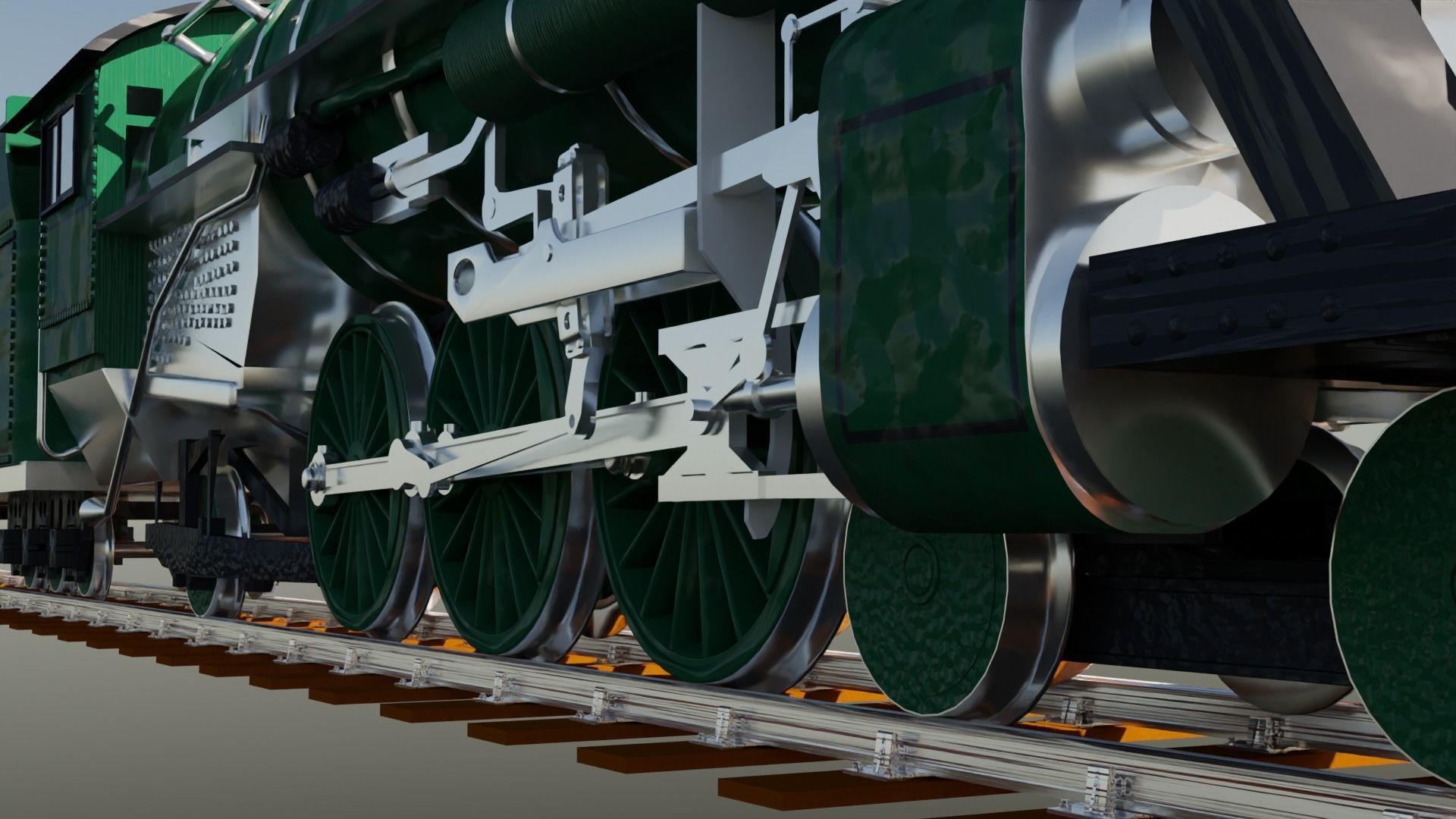 Southern Ps-4 Pacific 4-6-2 3D model_9