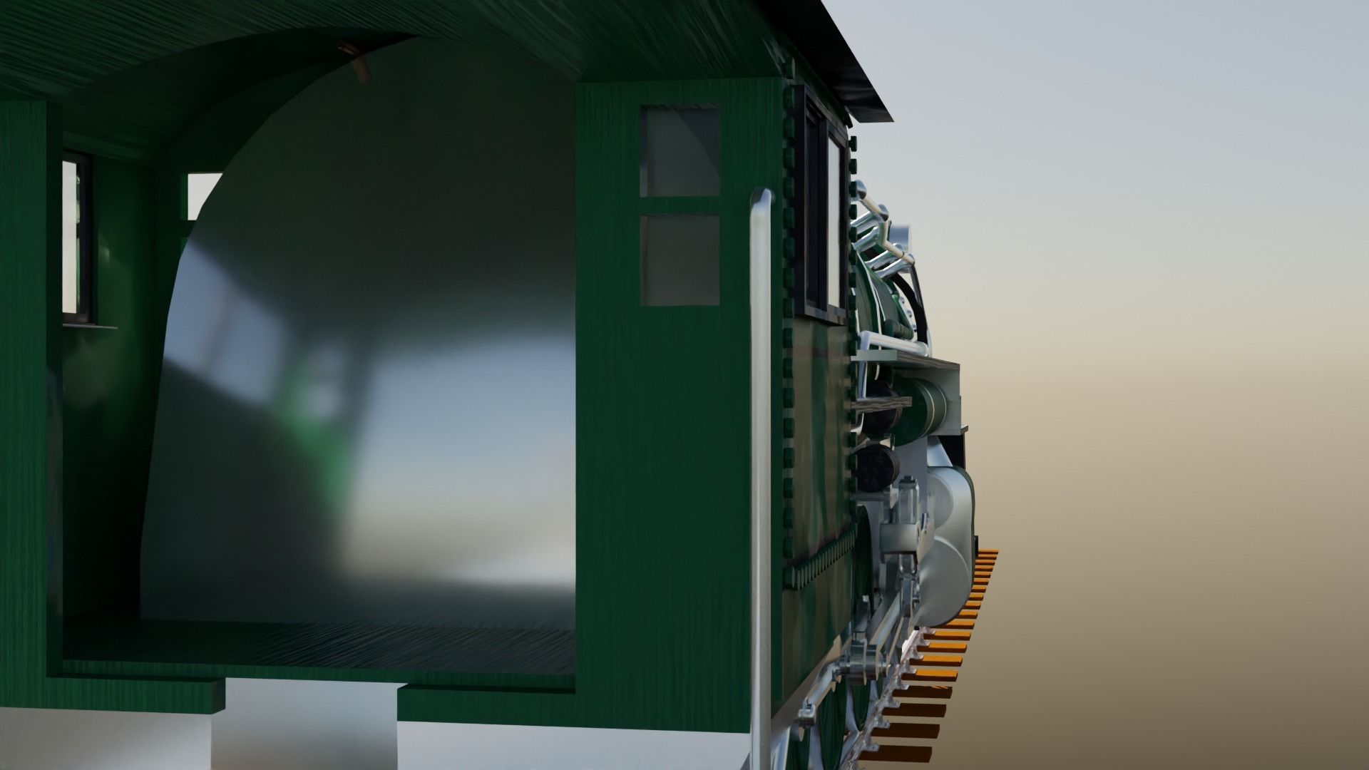 Southern Ps-4 Pacific 4-6-2 3D model_7
