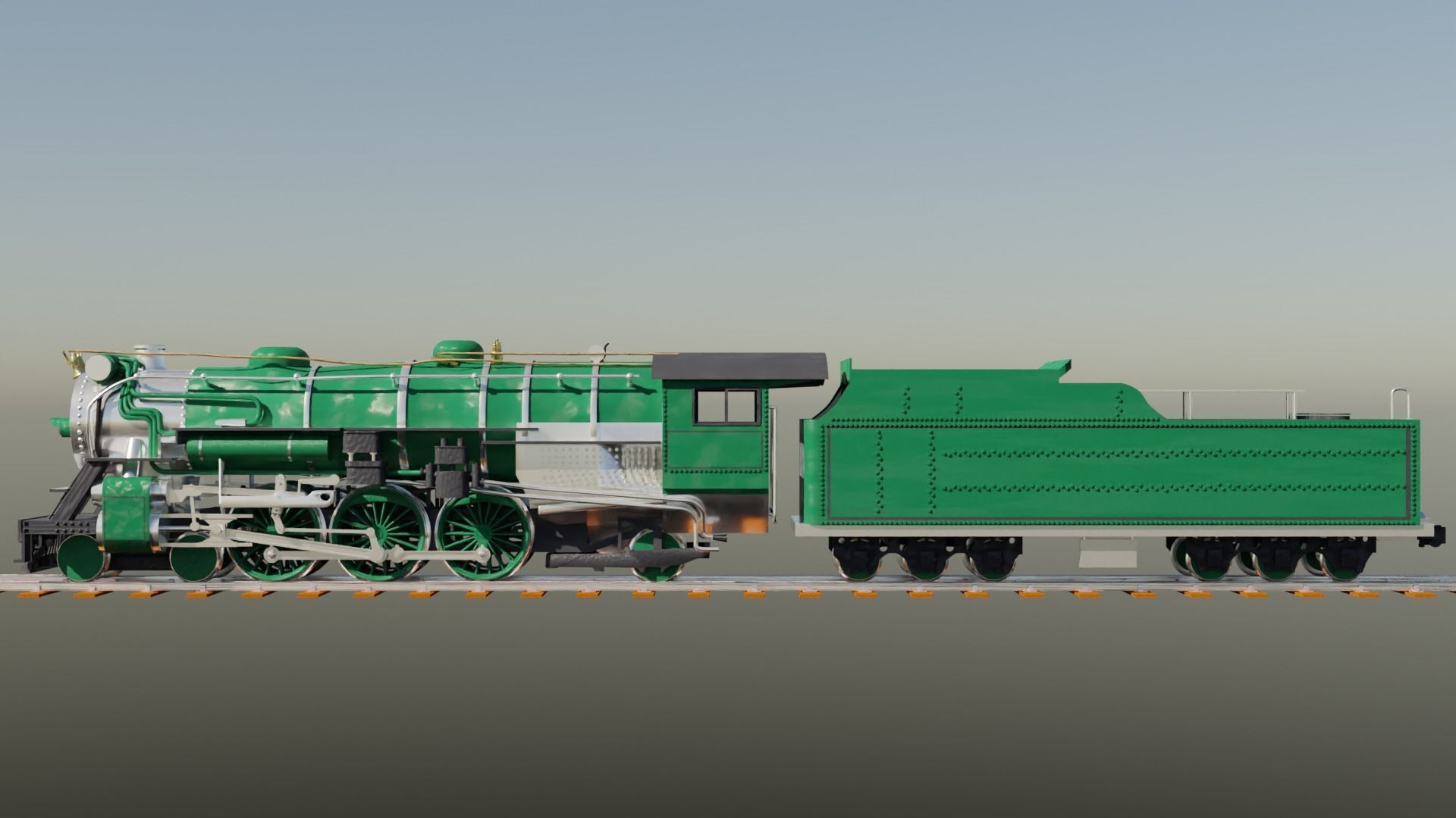 Southern Ps-4 Pacific 4-6-2 3D model_4