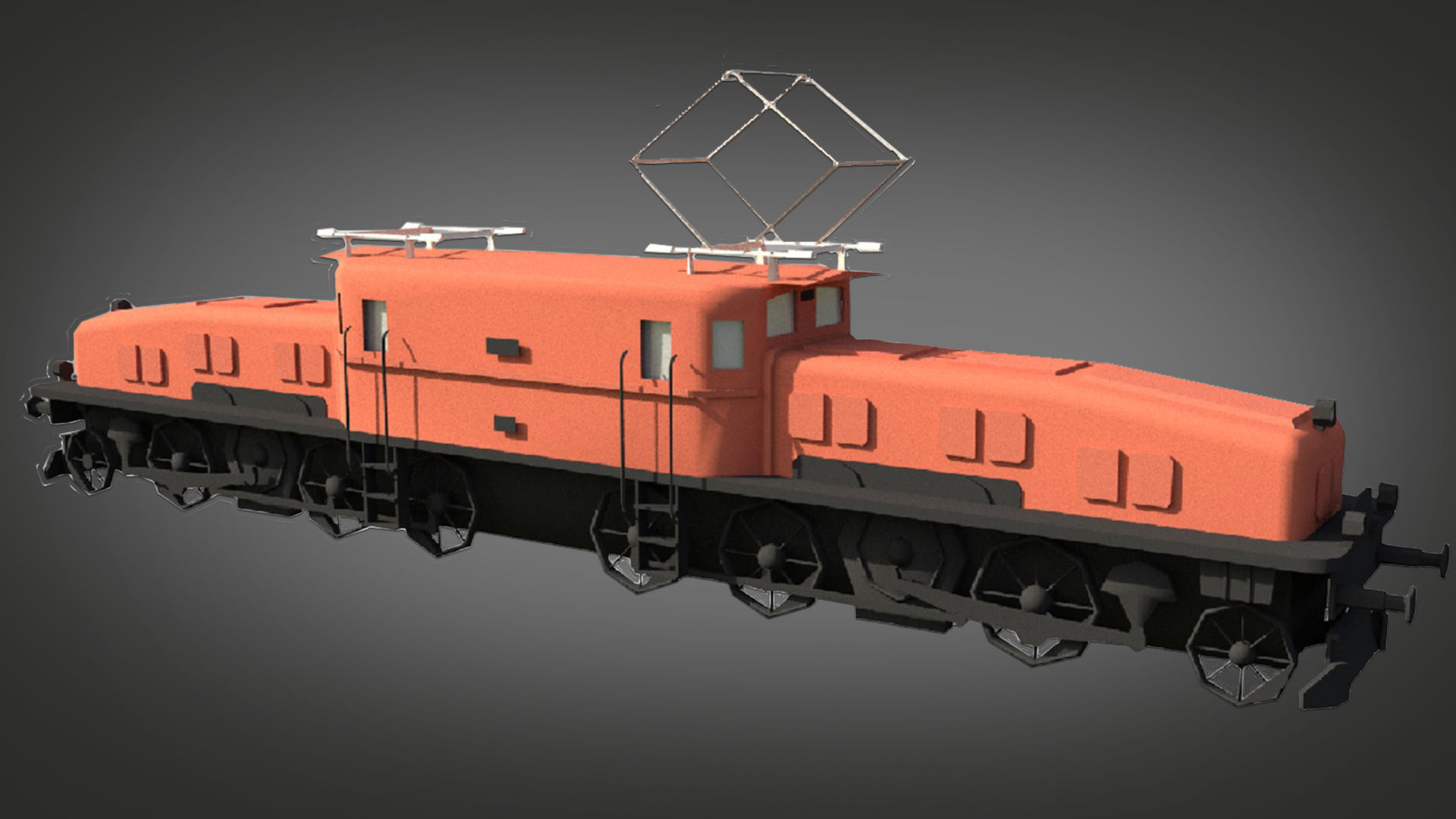 Crocodile Locomotive Train Class Ce 6-8 Low-poly 3D model_6