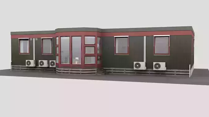 Realistic European City Block Building 34