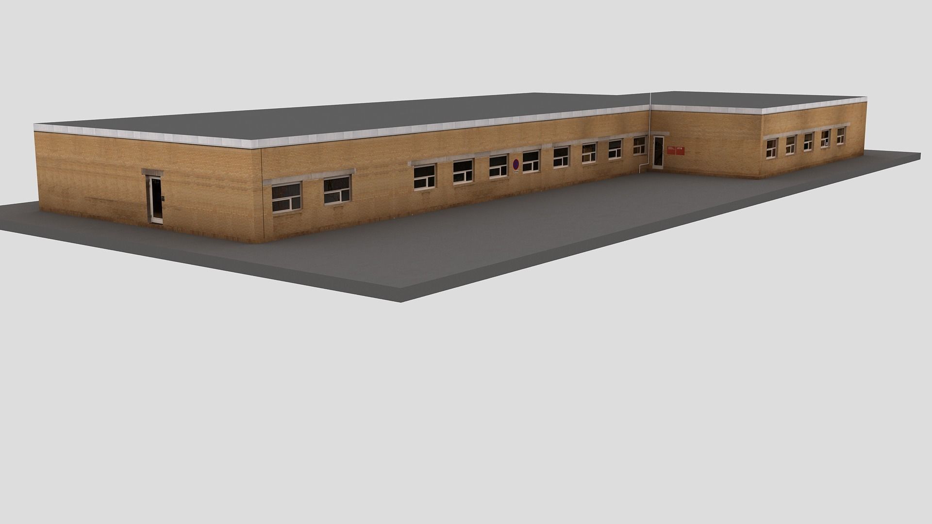 Realistic European City Block Building 35 3D model_2