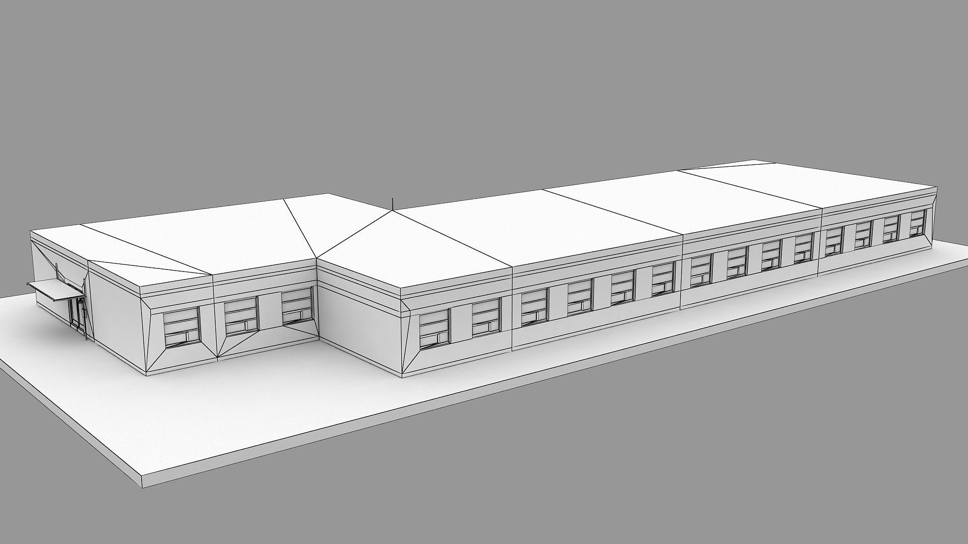 Realistic European City Block Building 35 3D model_15