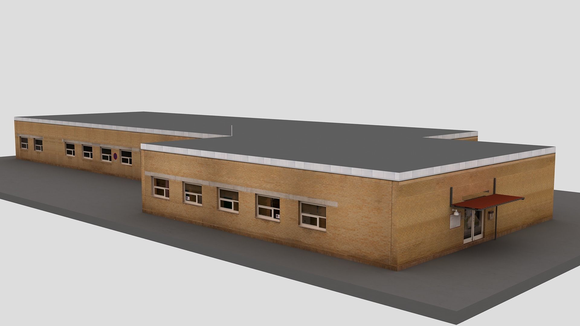 Realistic European City Block Building 35 3D model_8