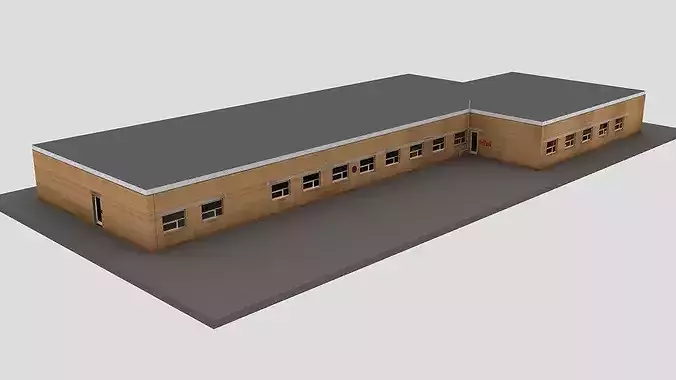 Realistic European City Block Building 35 3D model 4