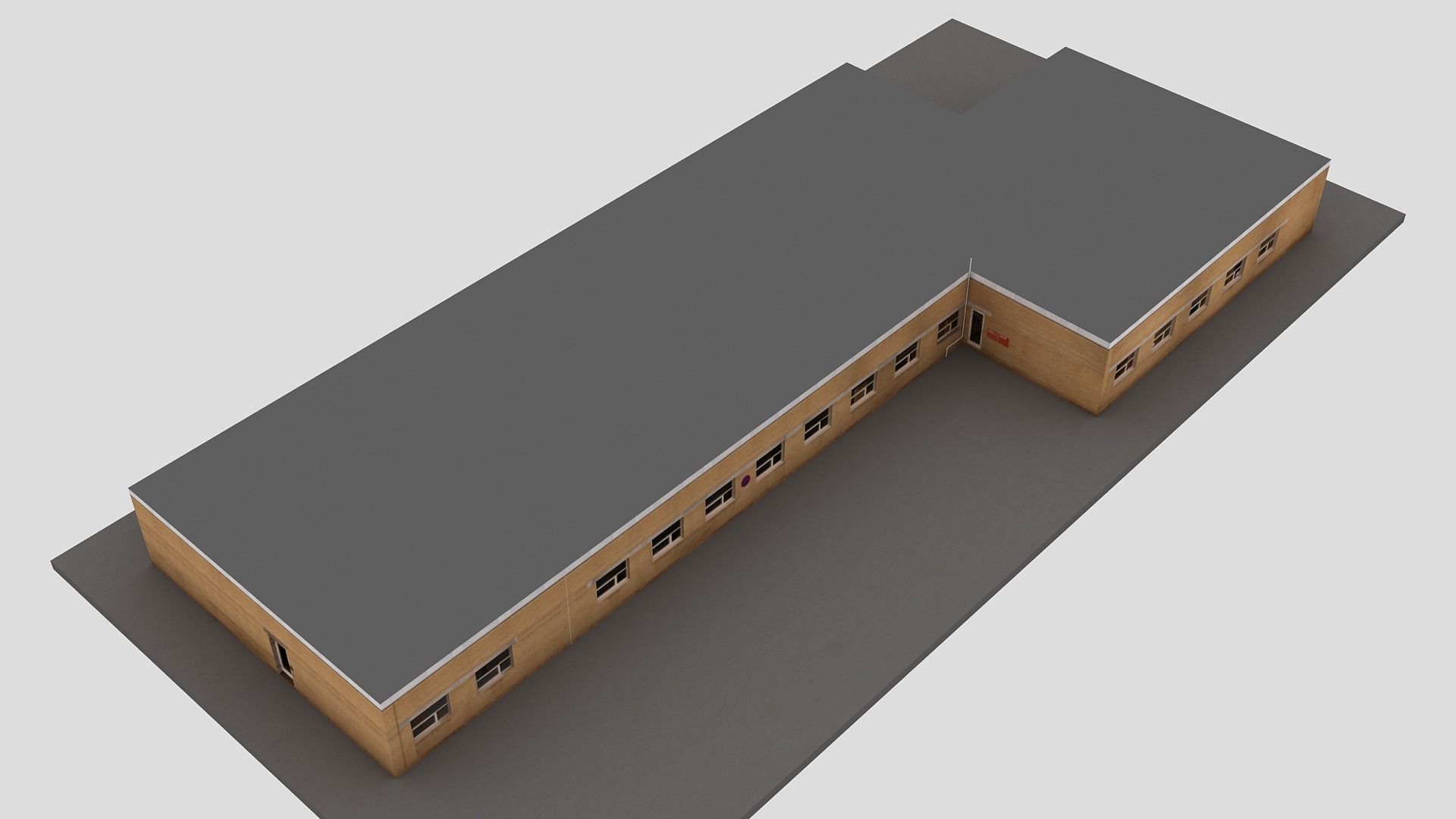 Realistic European City Block Building 35 3D model_4