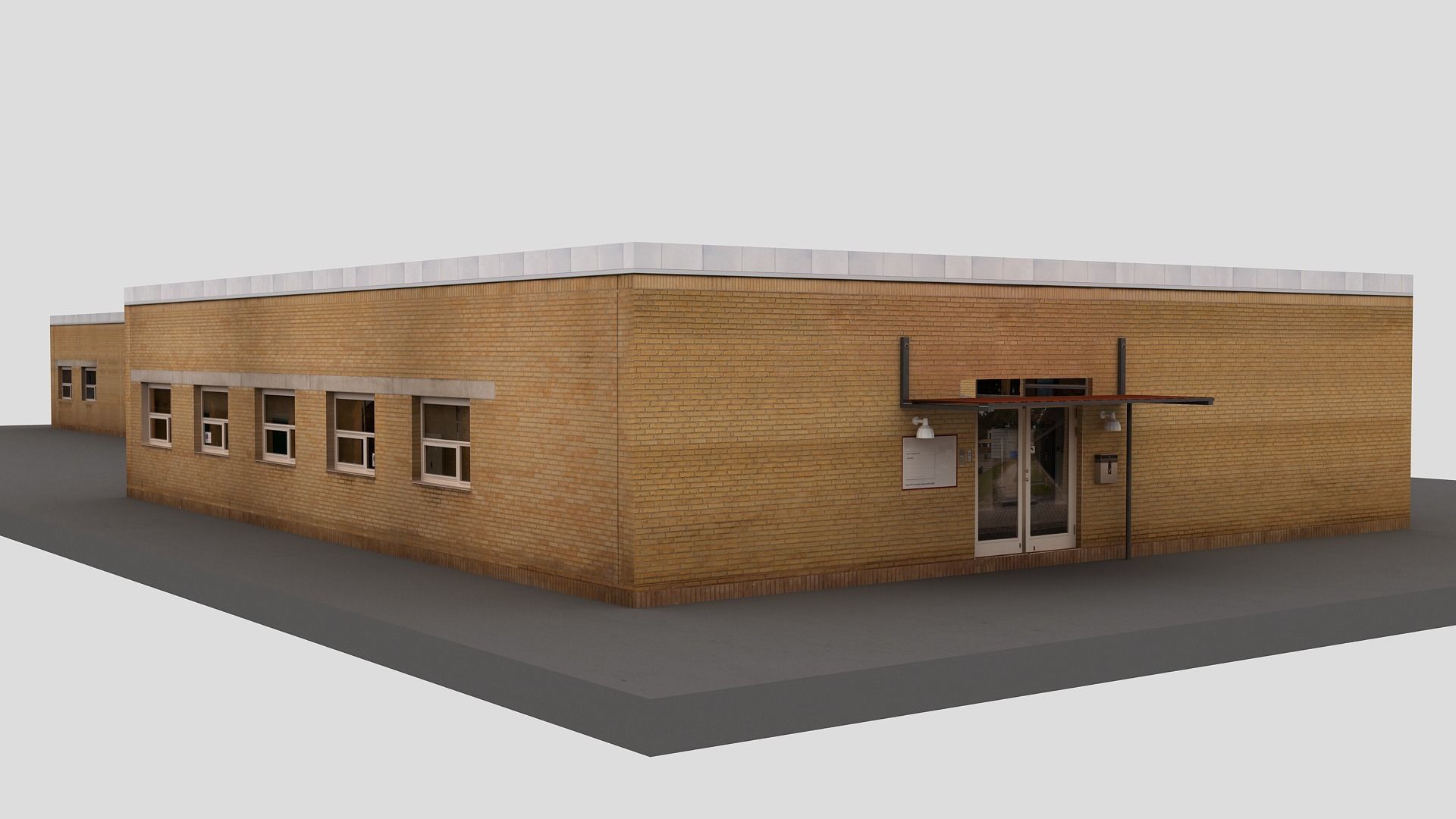 Realistic European City Block Building 35 3D model_5