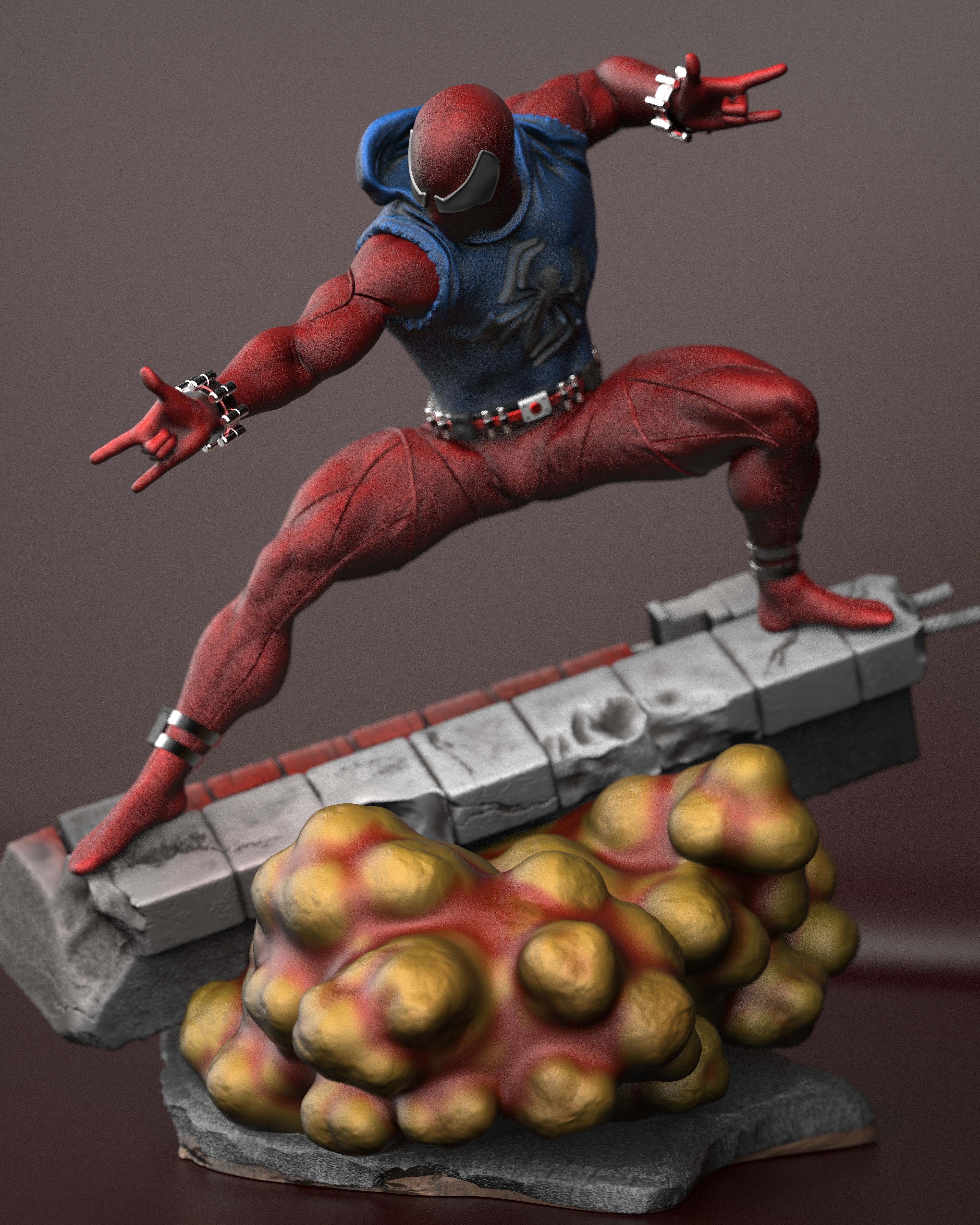 Spiderman Scarlet 3D print model_2