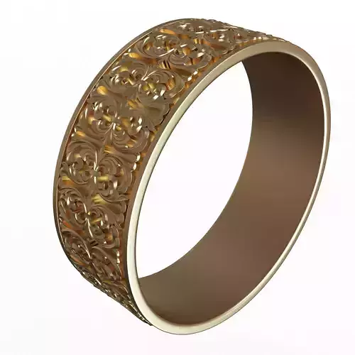 Jewellery Ring 03 Gold Low-poly 3D model