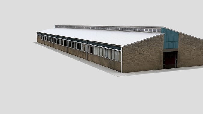 Realistic European City Block Building 41 Low-poly 3D model 7