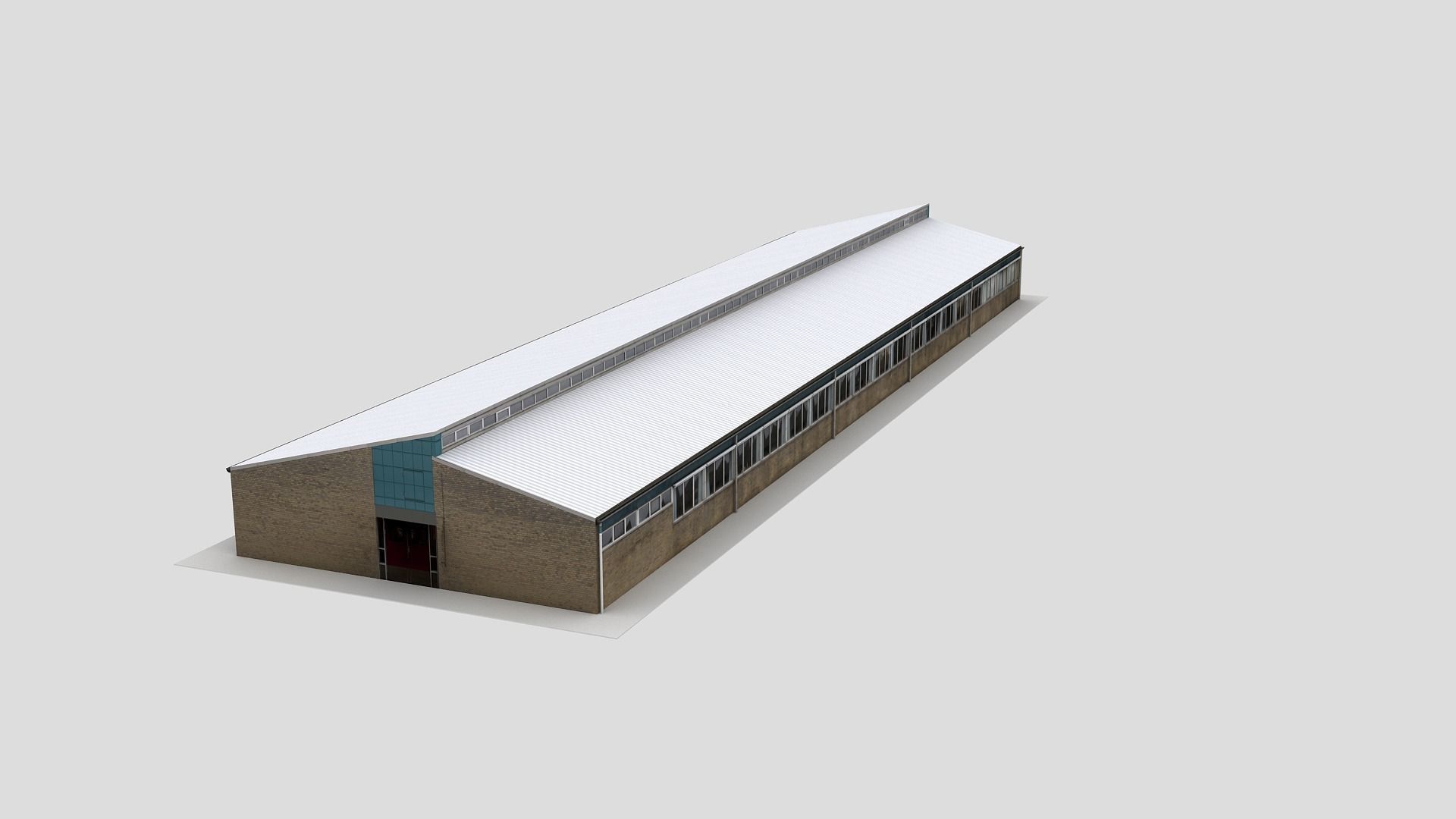 Realistic European City Block Building 41 Low-poly 3D model_7