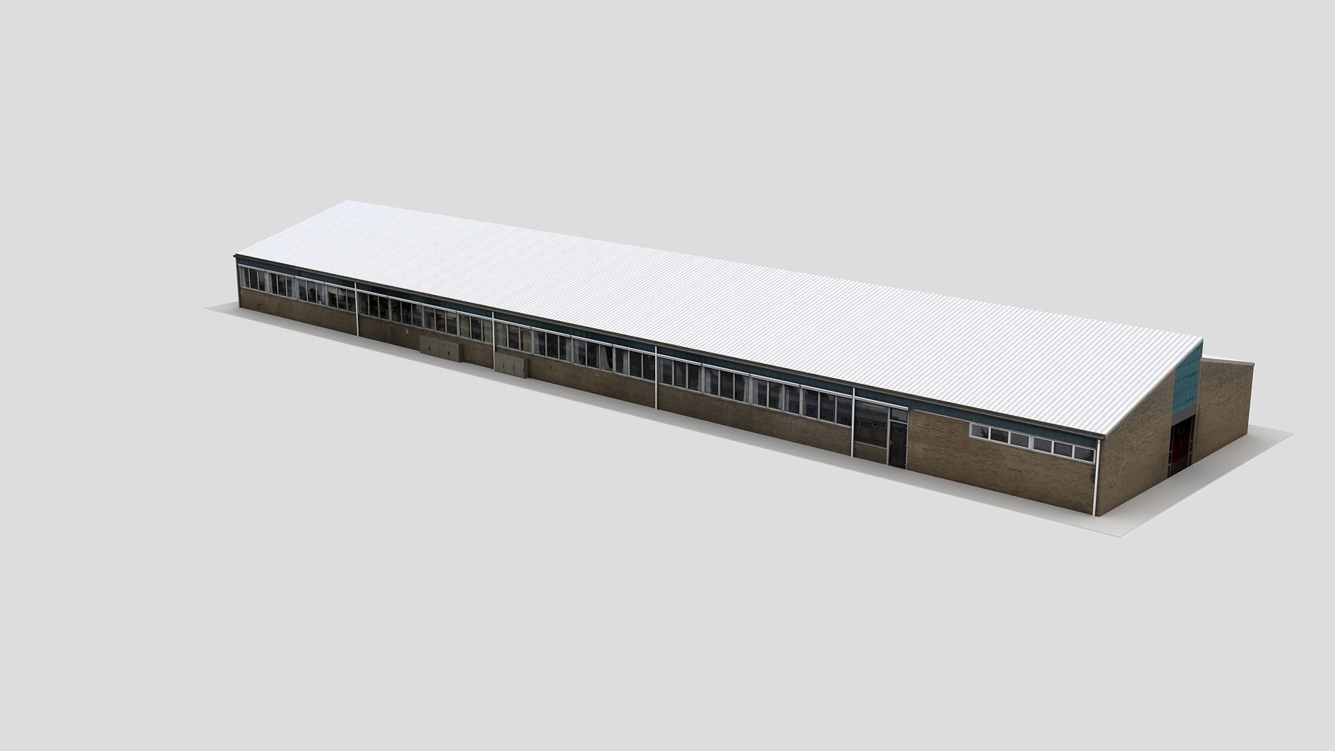 Realistic European City Block Building 41 Low-poly 3D model_9