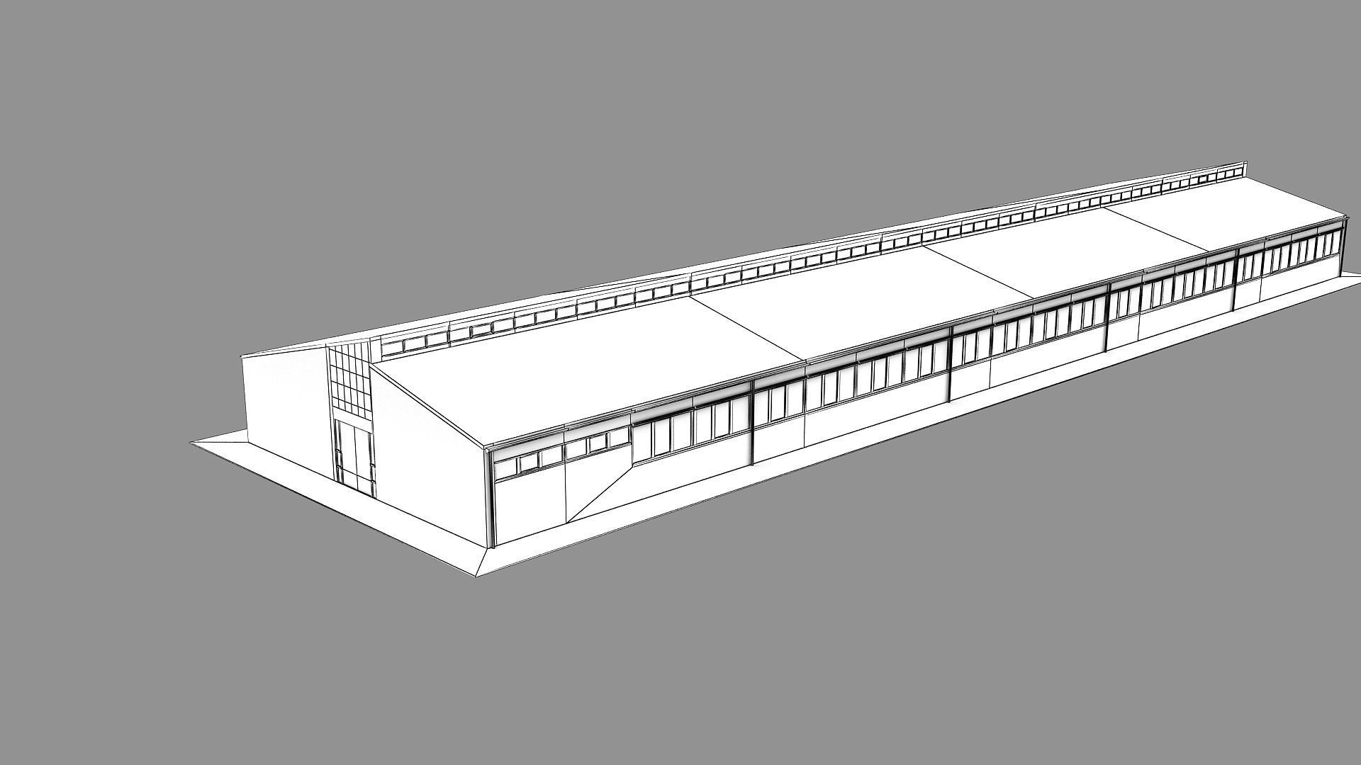 Realistic European City Block Building 41 Low-poly 3D model_14