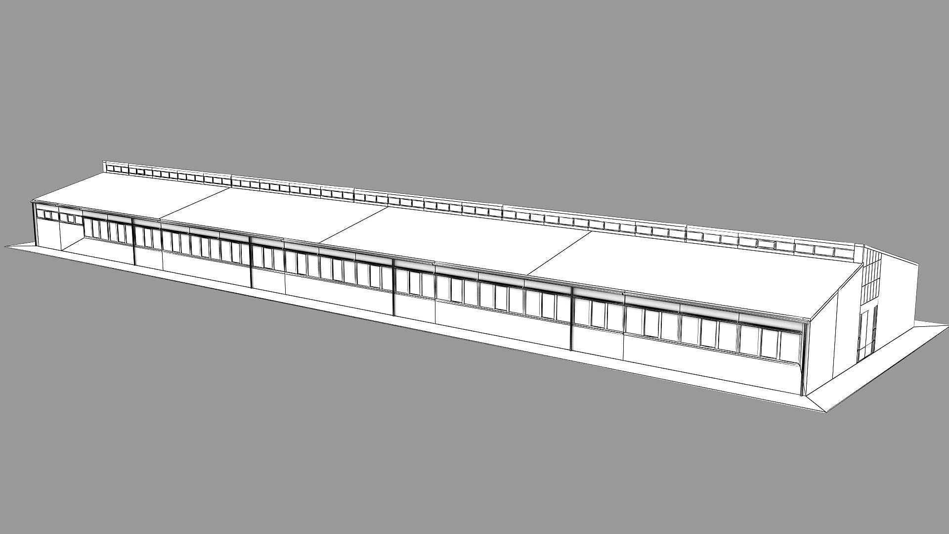 Realistic European City Block Building 41 Low-poly 3D model_13