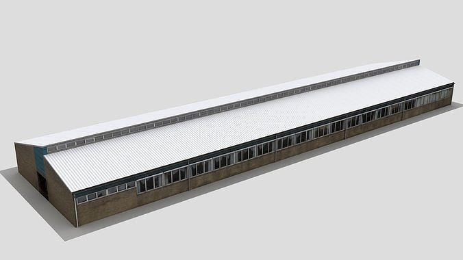 Realistic European City Block Building 41 Low-poly 3D model 2