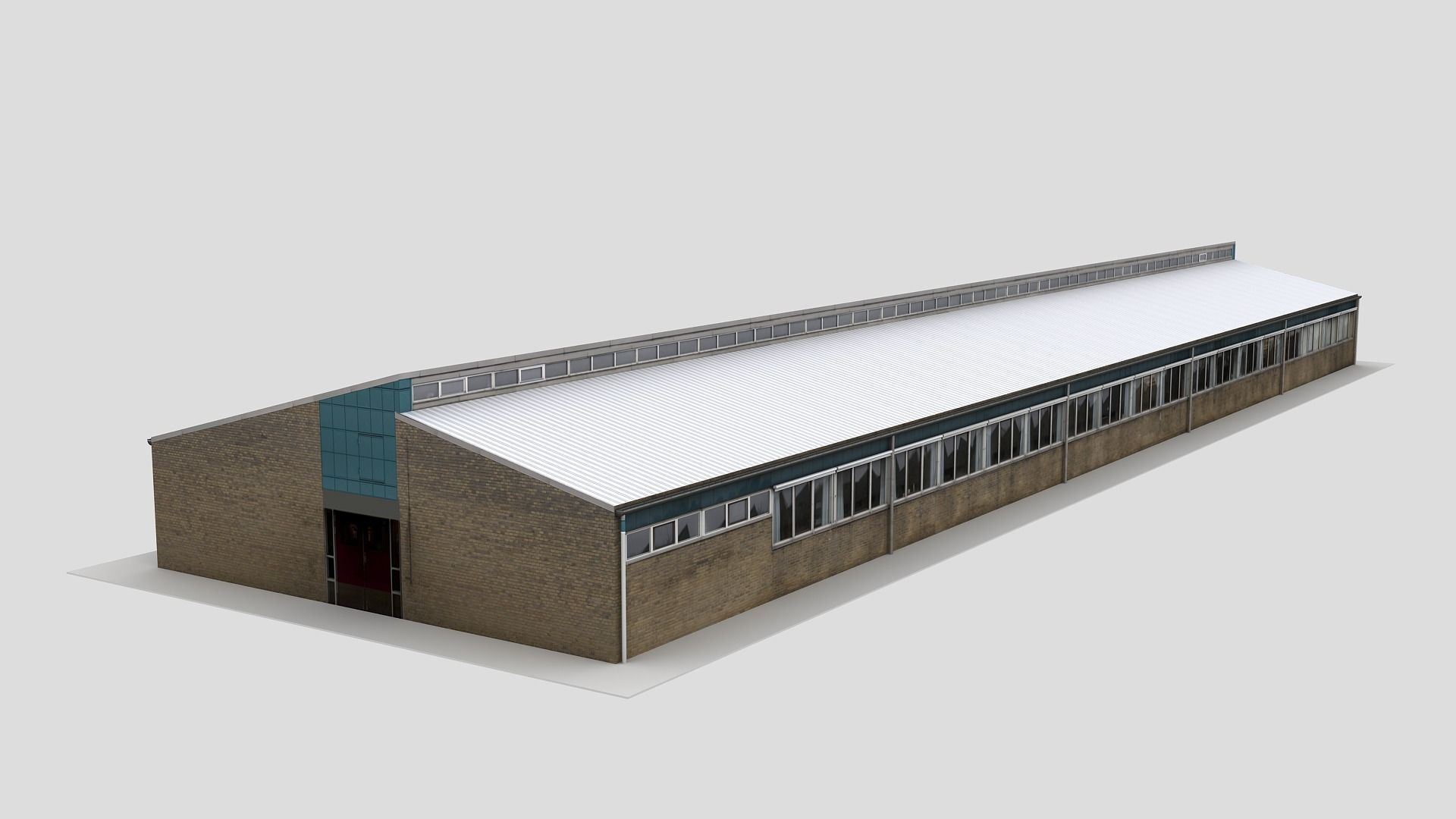 Realistic European City Block Building 41 Low-poly 3D model_4