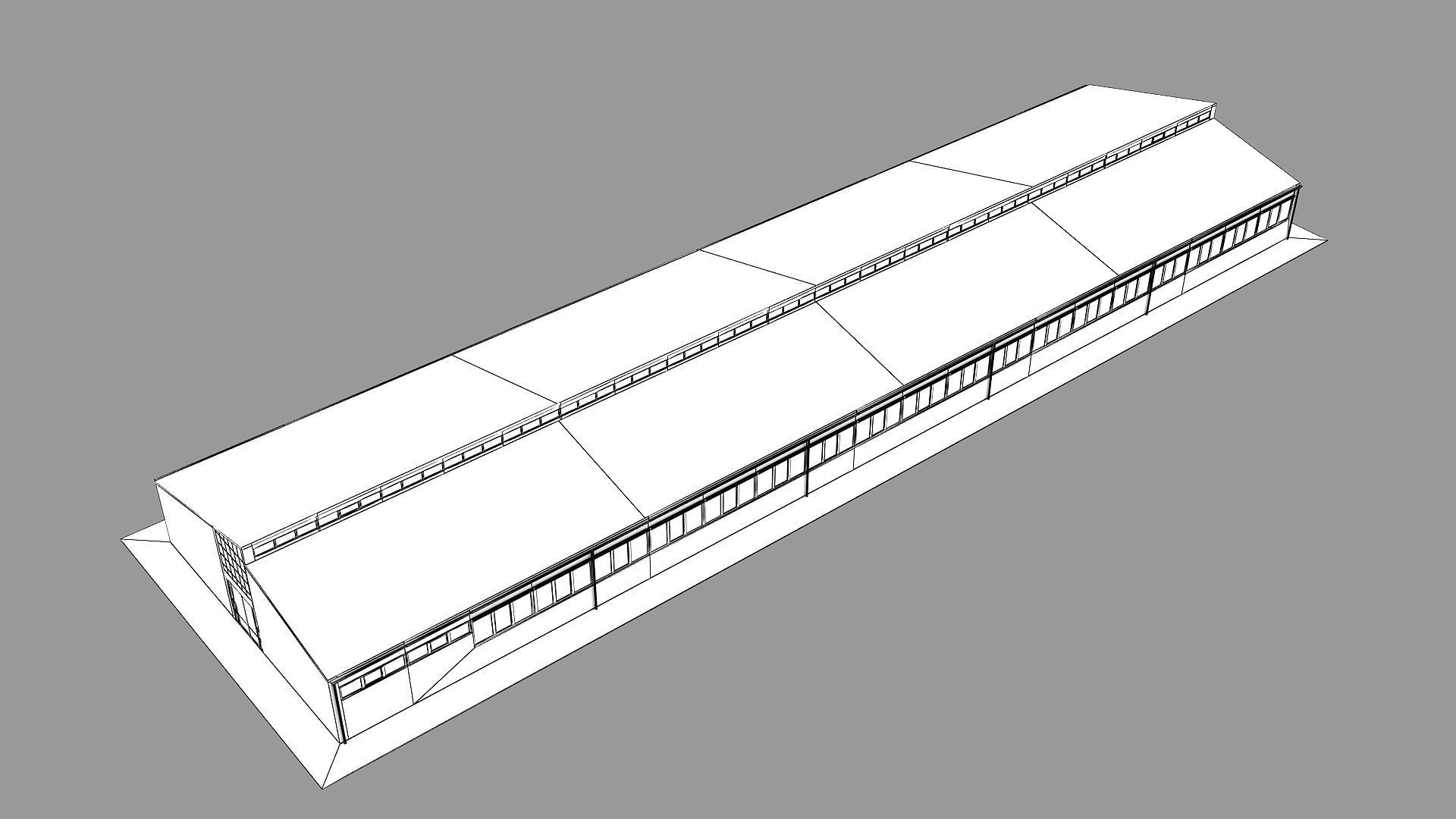 Realistic European City Block Building 41 Low-poly 3D model_18