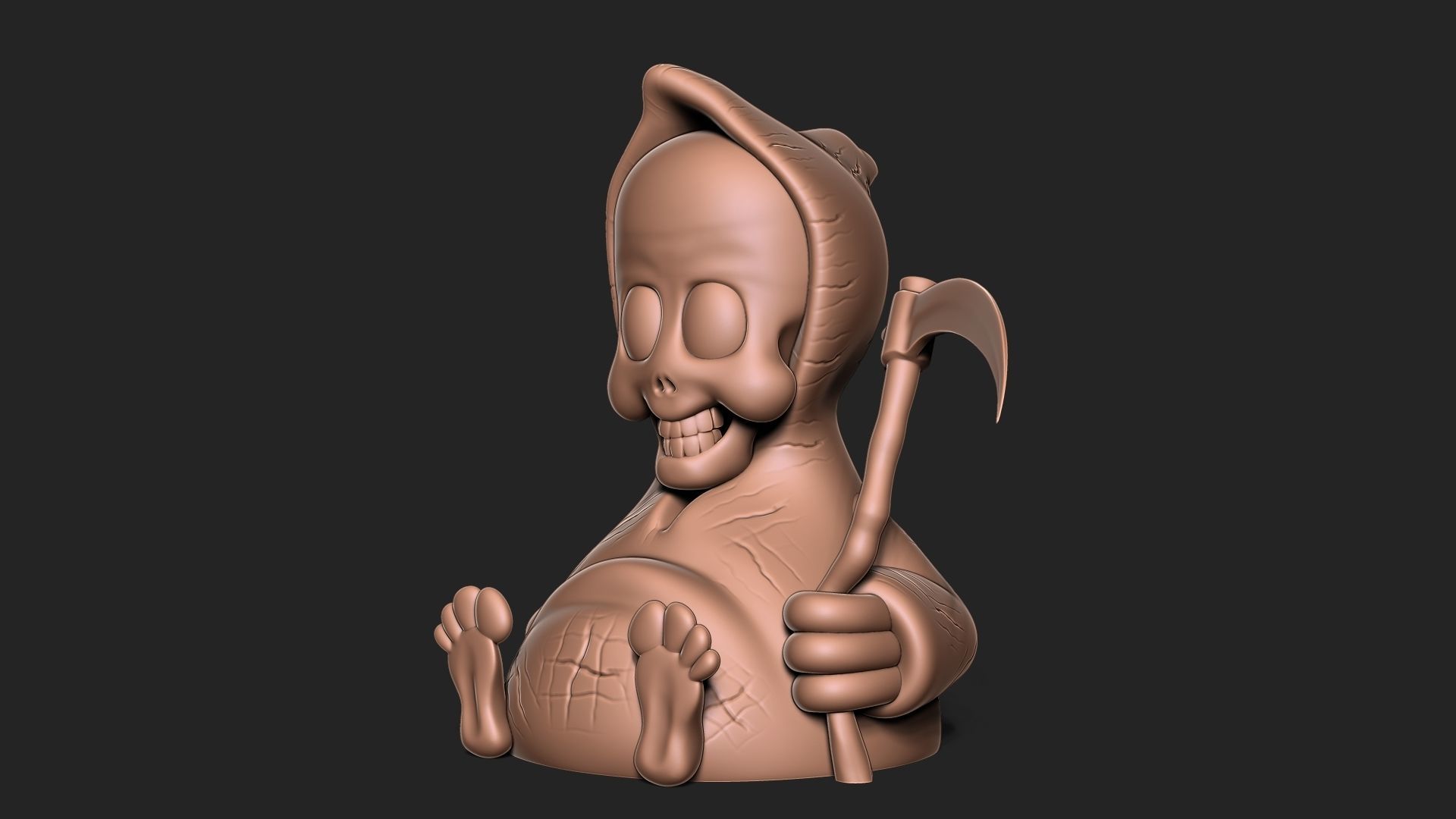 CUTE GRIM REAPER 3D print model_5