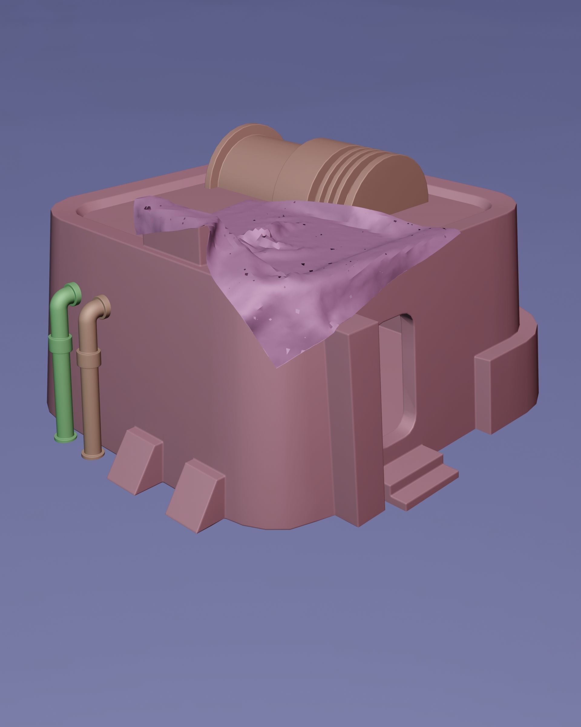 Tatooine building Free low-poly 3D model_3