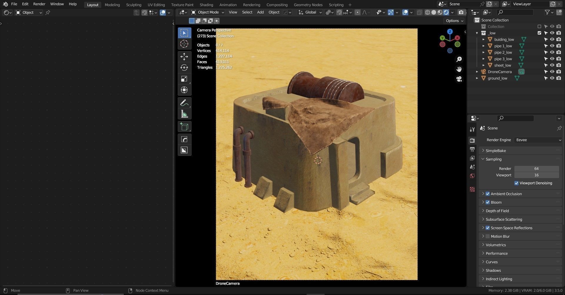 Tatooine building Free low-poly 3D model_4