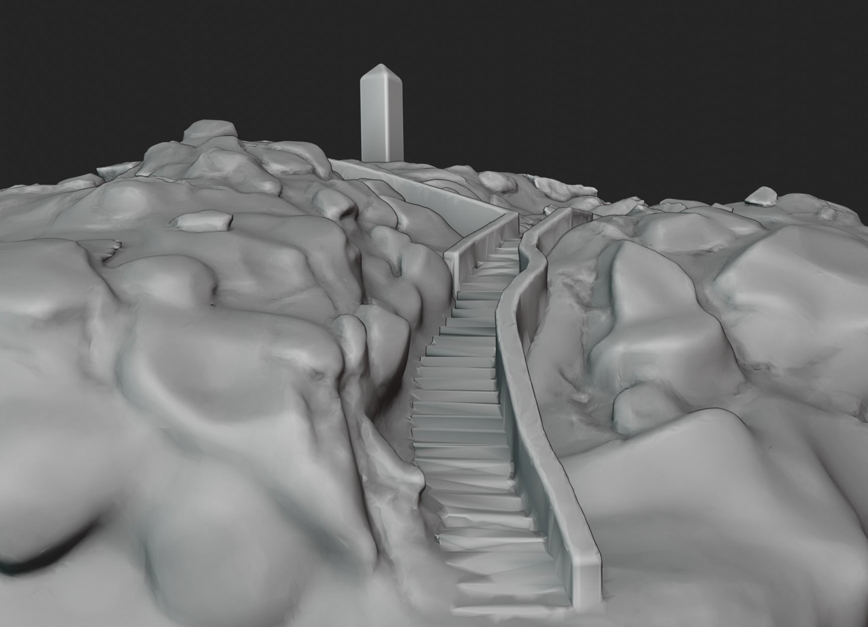 Arafat Mountain saudi arabia 3D print model_2