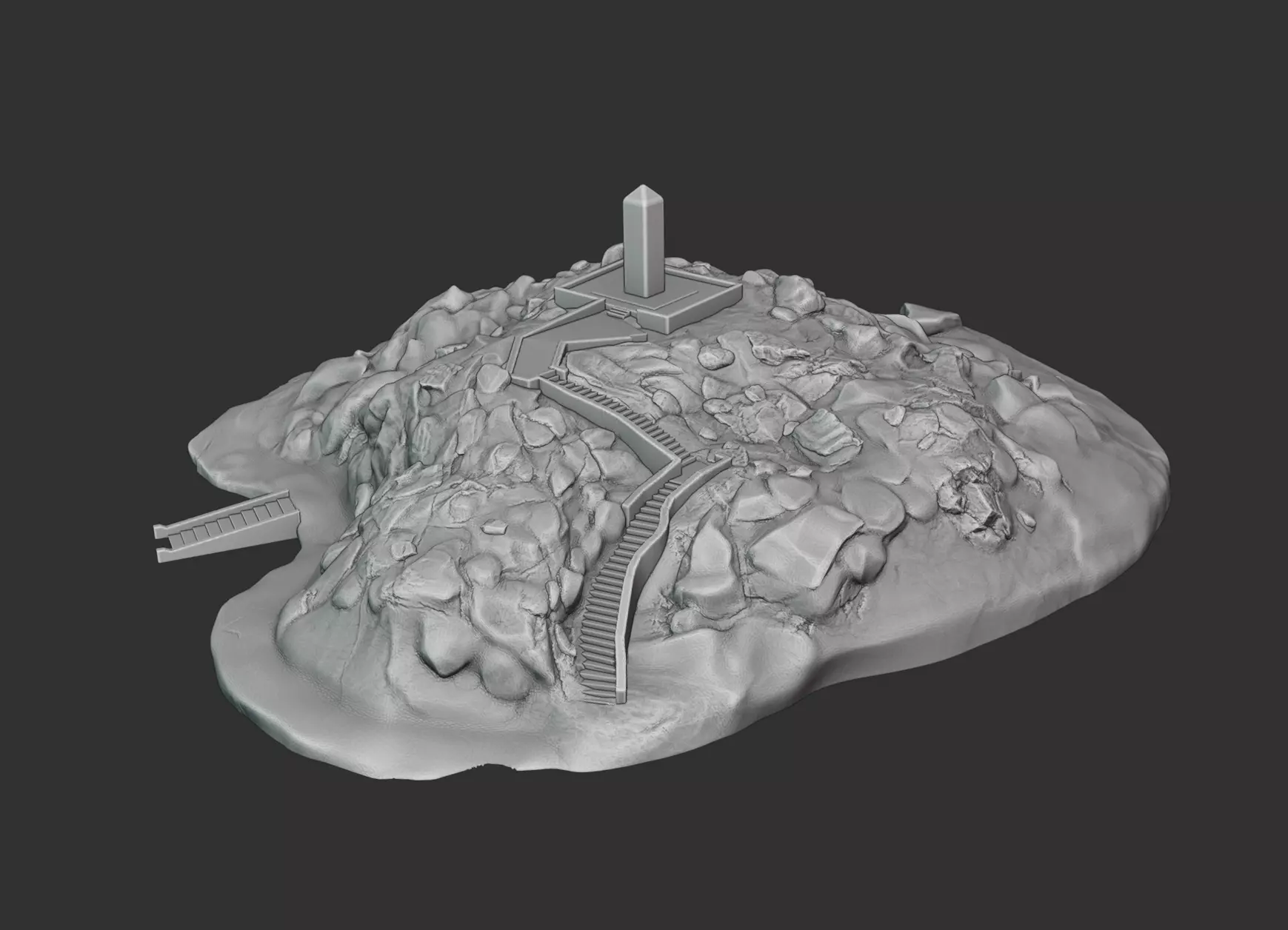 Arafat Mountain saudi arabia 3D print model_0