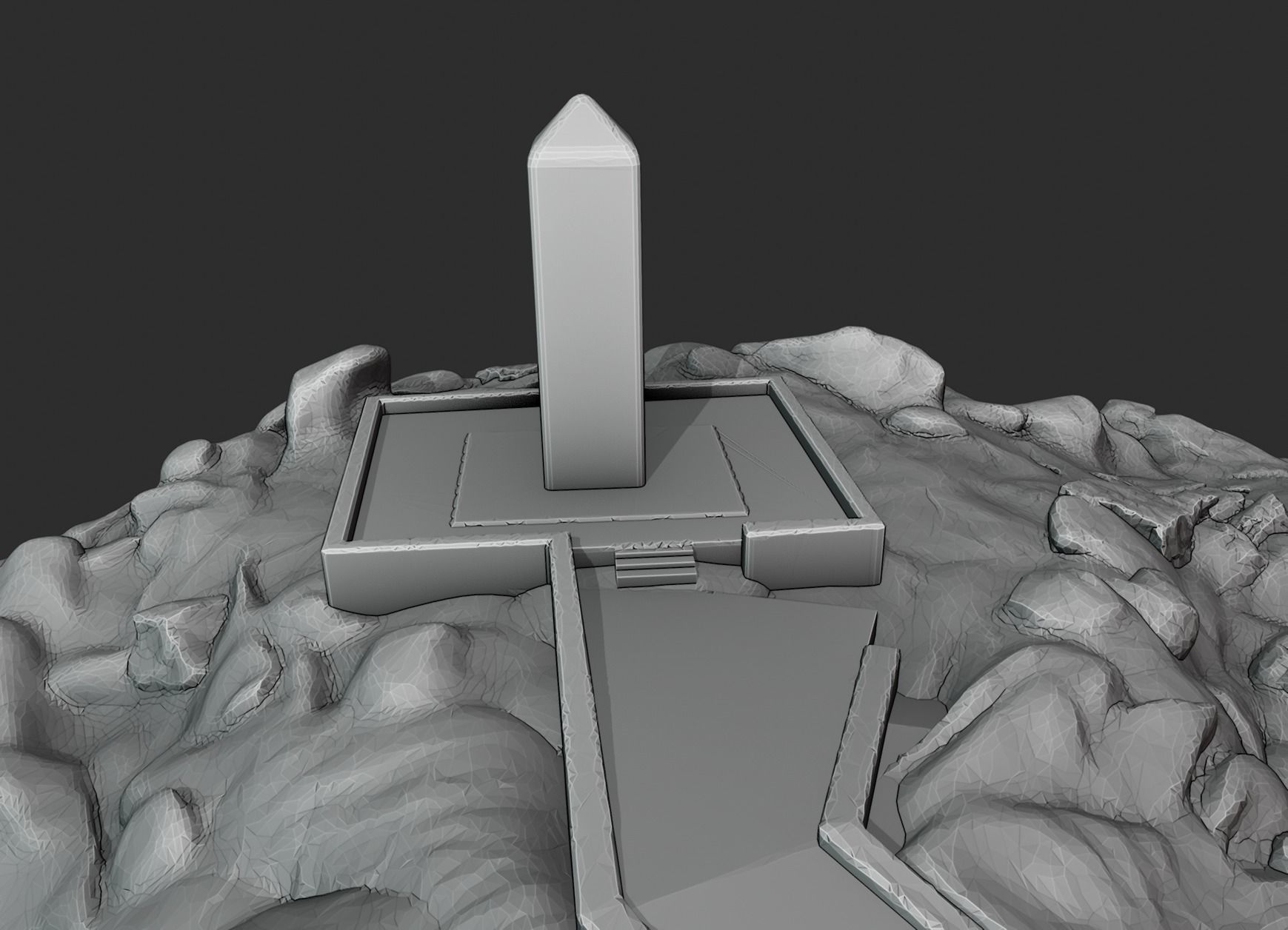 Arafat Mountain saudi arabia 3D print model_3