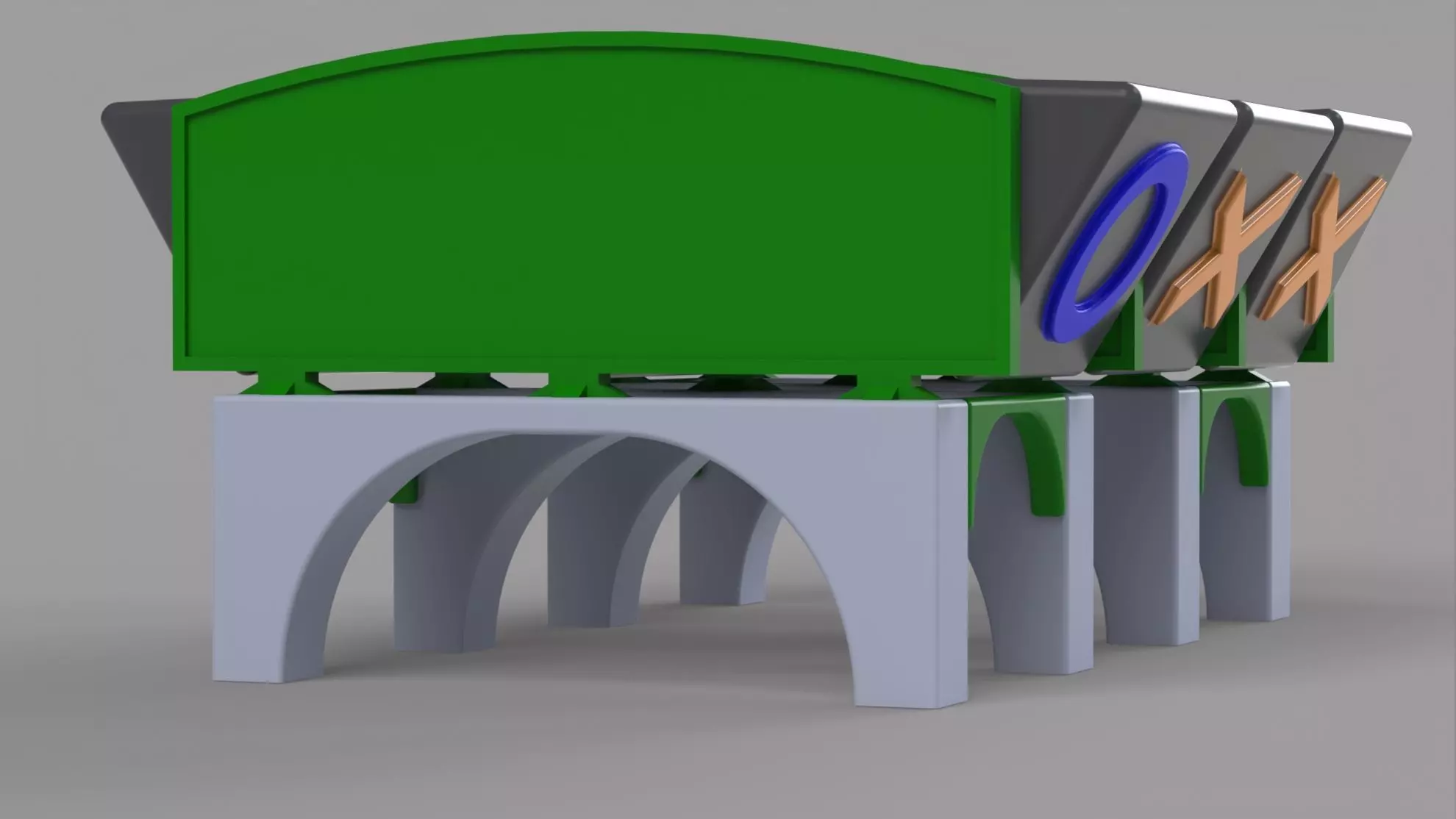 DIFFICULT XOX GAME 3D print model_0