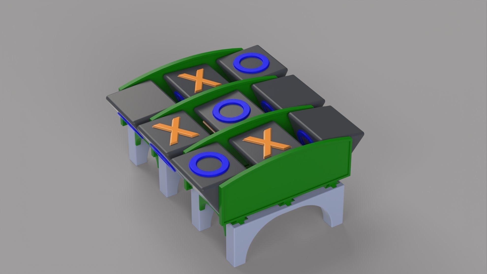 DIFFICULT XOX GAME 3D print model_2