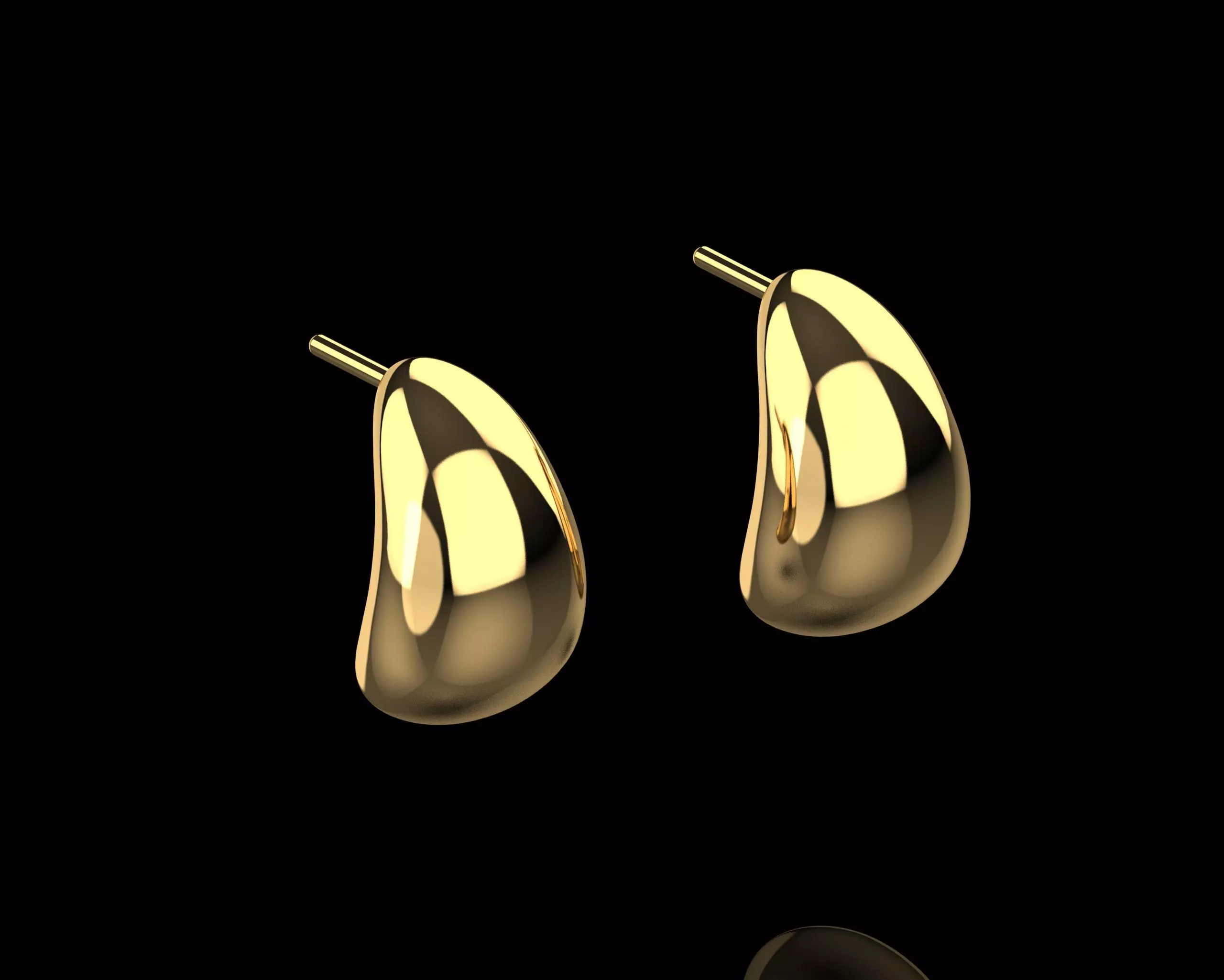 Blob Earrings N164 3D print model