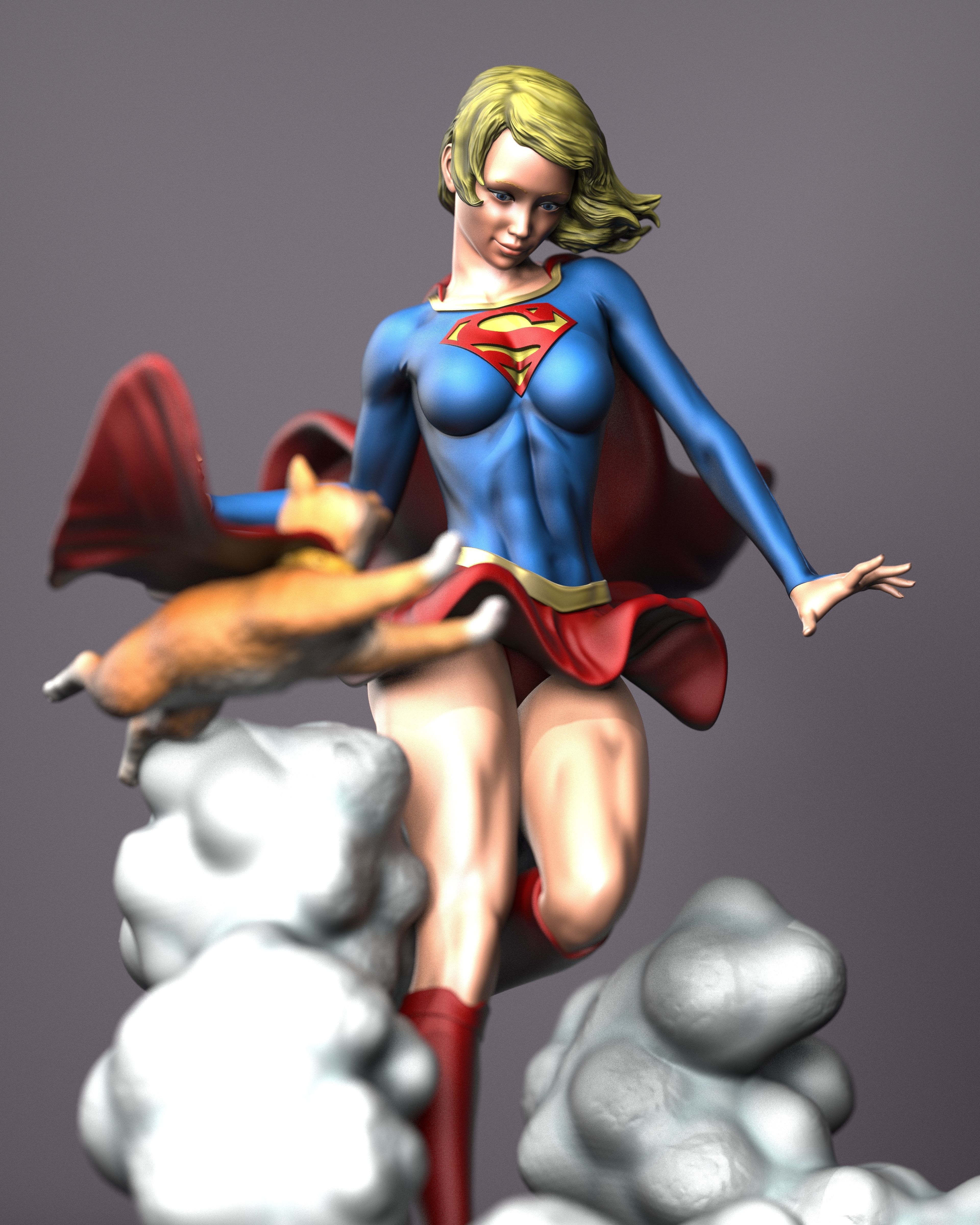 Supergirl  3D print model_2
