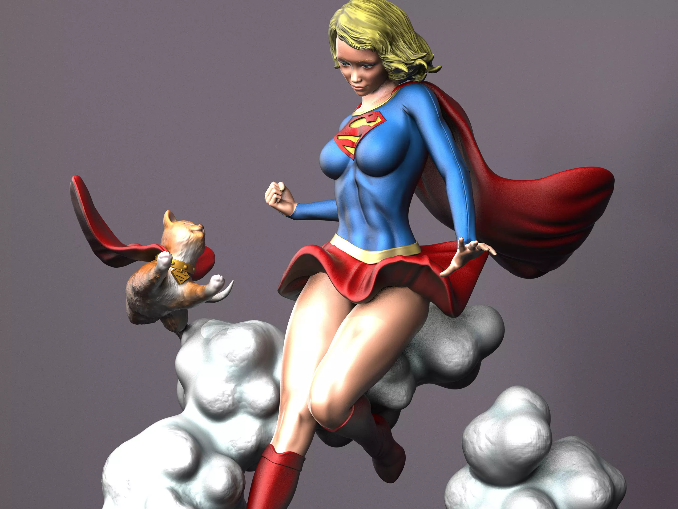 Supergirl  3D print model_0
