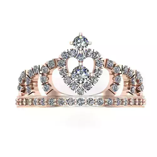 Heart Ring Women Ring 3D print mode 