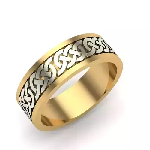 GENTS BAND Ring 3D print mode 3D print model